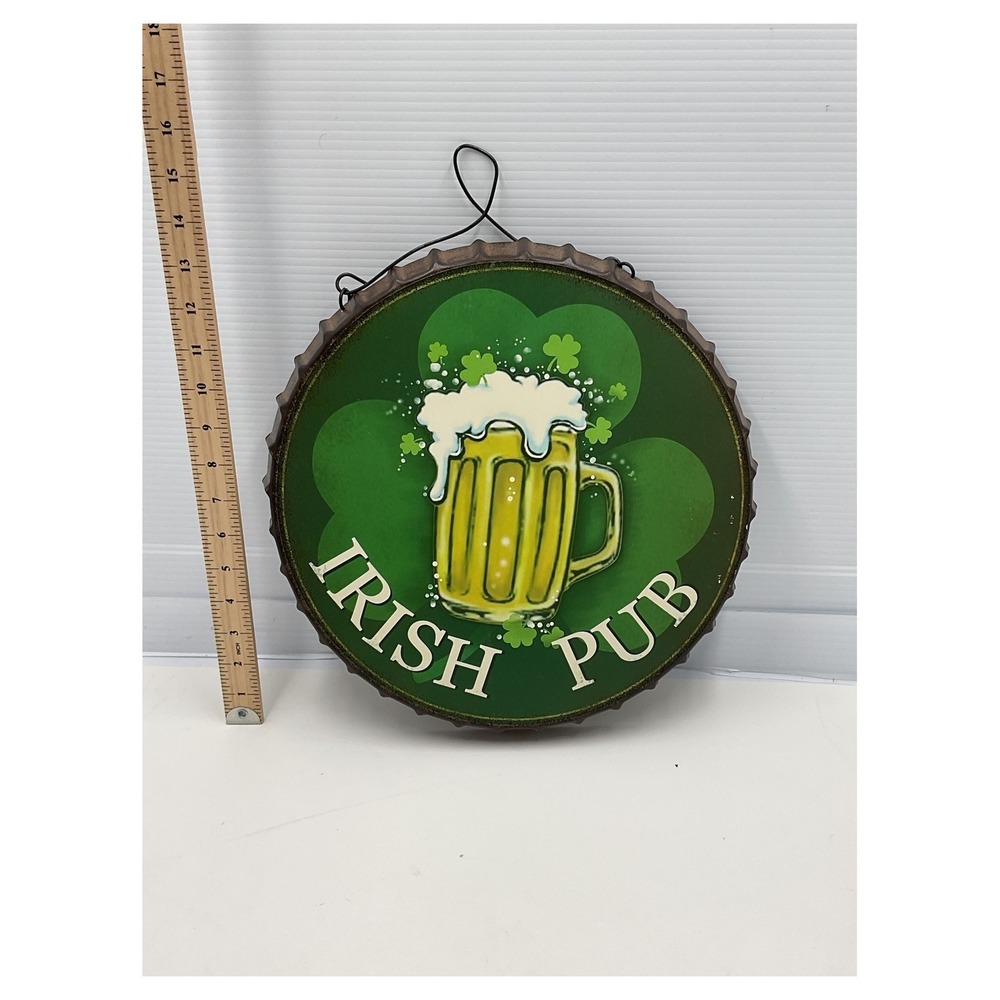 Irish Pub‎ Decorative Tin Sign Beer Cap Design